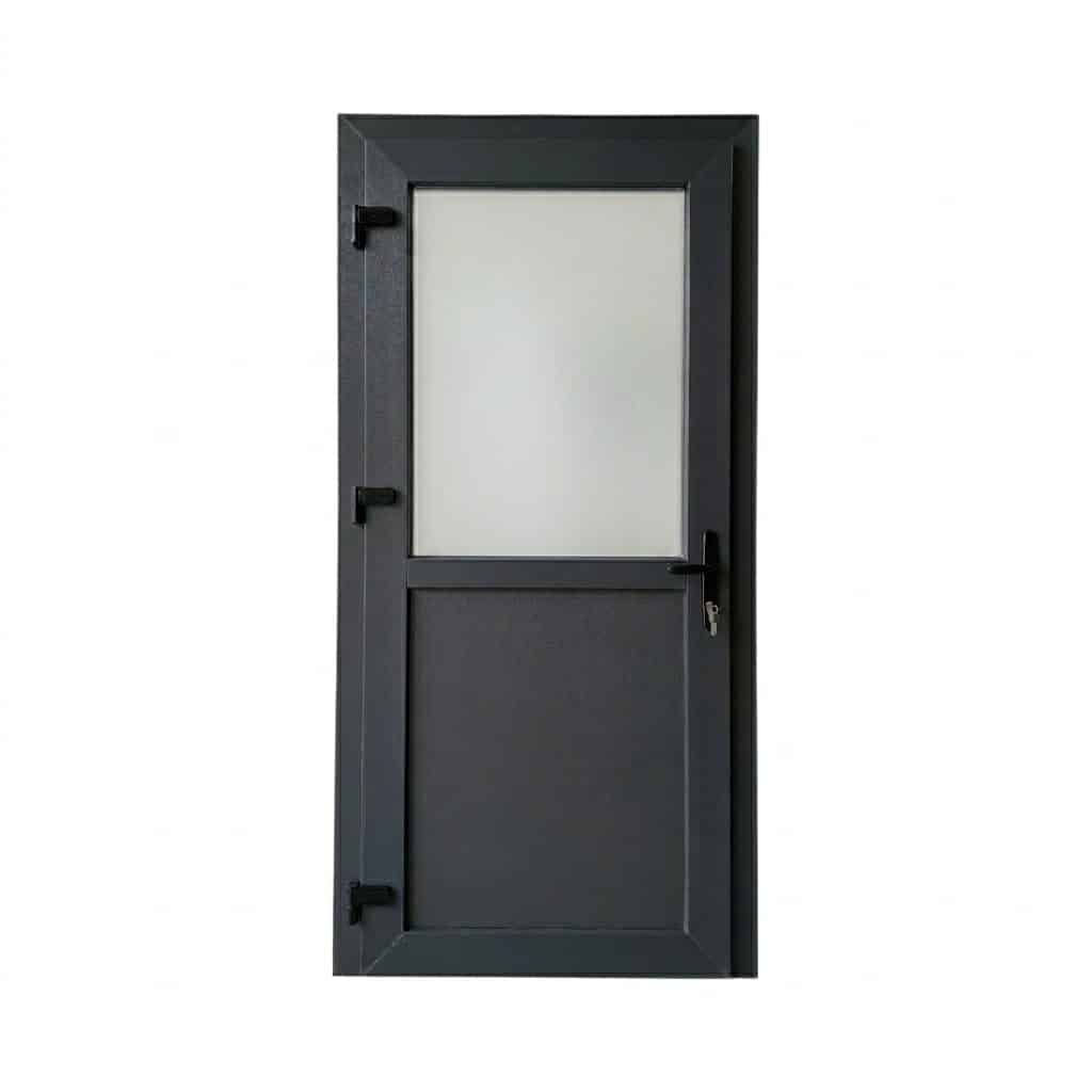 Kunststof deur half glas