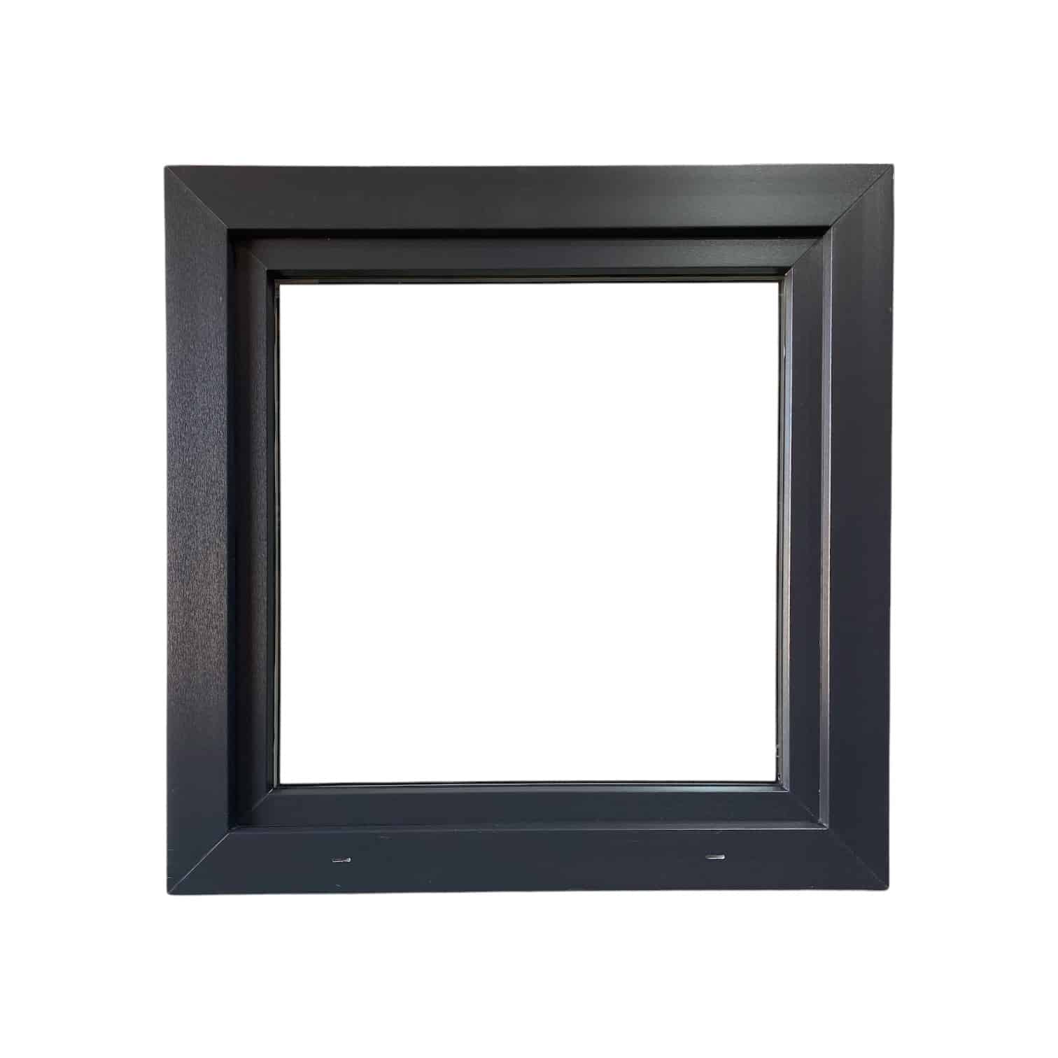 Kunststof kozijn draai-kiep 1000x1000mm antraciet